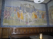 Wartesaal mit Jugendstil- Wandgemälden