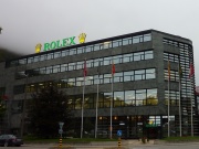 Rolex- Fabrik bei der Einfahrt nach Biel