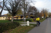 Radlerrast am Sportplatz in Pessin