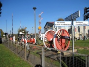 Eisenbahnausstellung am Bahnhof