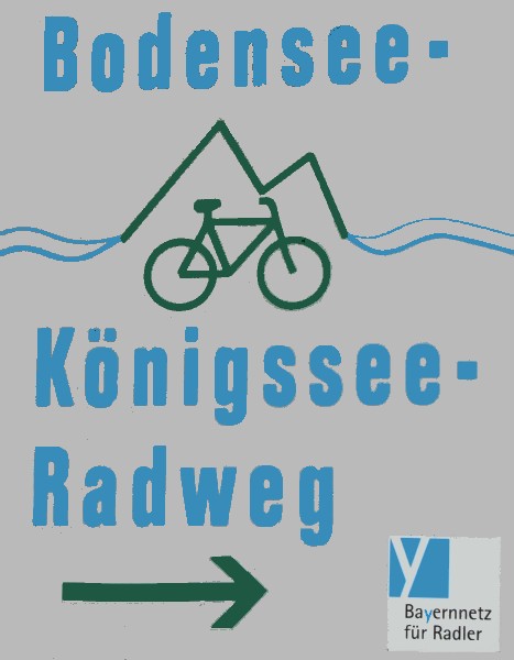 Datei:Hinweisschild Königssee-Bodensee-Radweg I.jpg