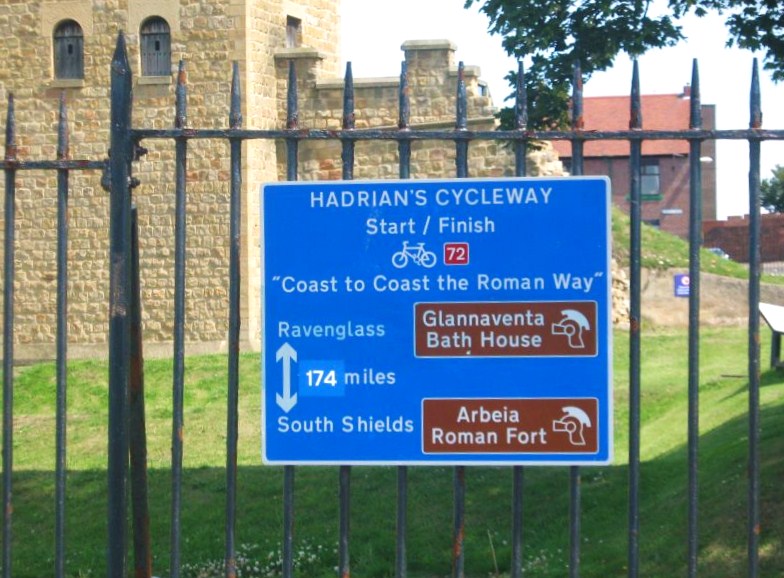 Datei:Start Hadrians Cycleway.jpg