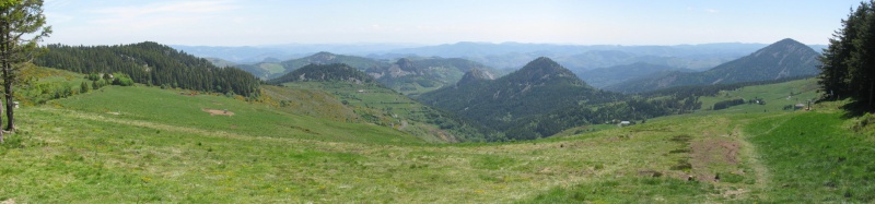 Panorama am Croix de Boutières