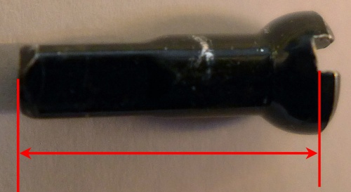 Messung der Nippellänge